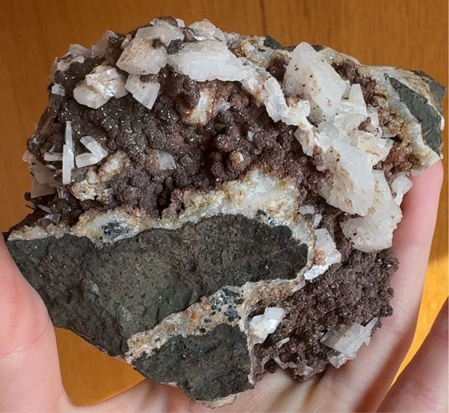 Siderita sobre Barita Mineral