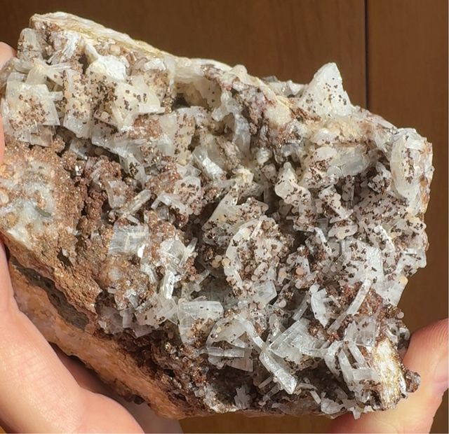 Siderita sobre Barita Mineral