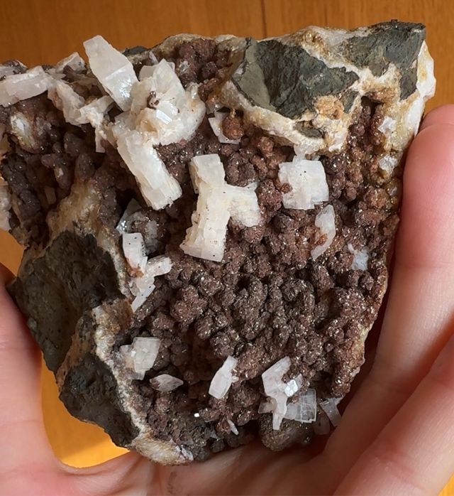 Siderita sobre Barita Mineral