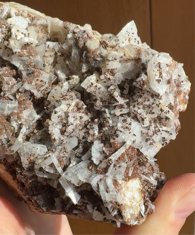 Siderita sobre Barita Mineral