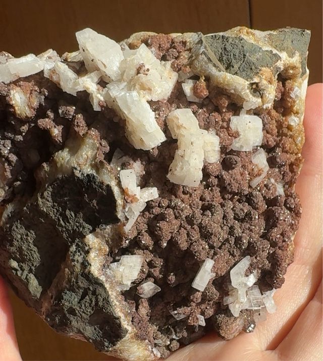 Siderita sobre Barita Mineral