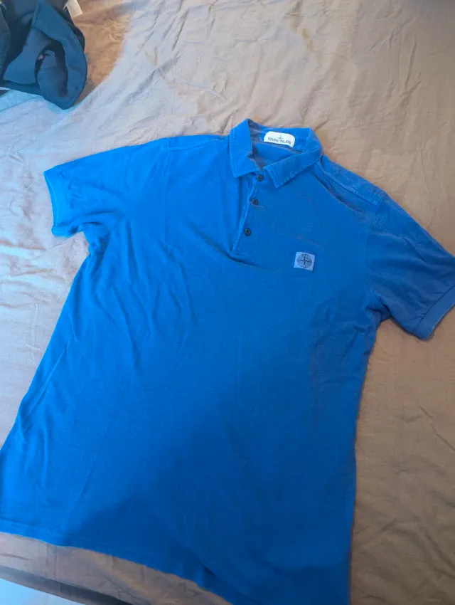 Polo Stone Island Azul Original