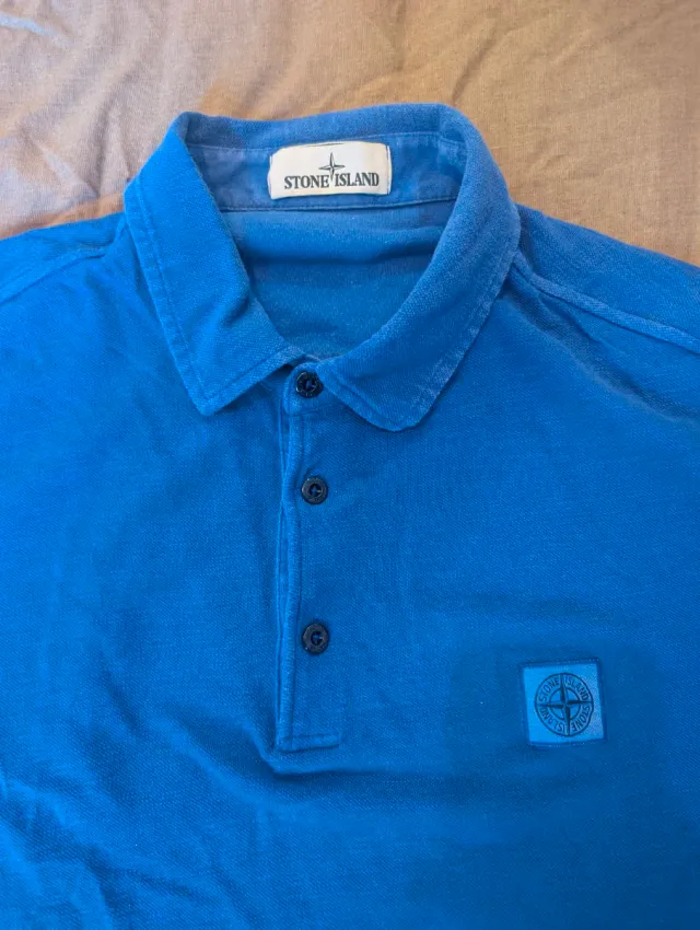 Polo Stone Island Azul Original