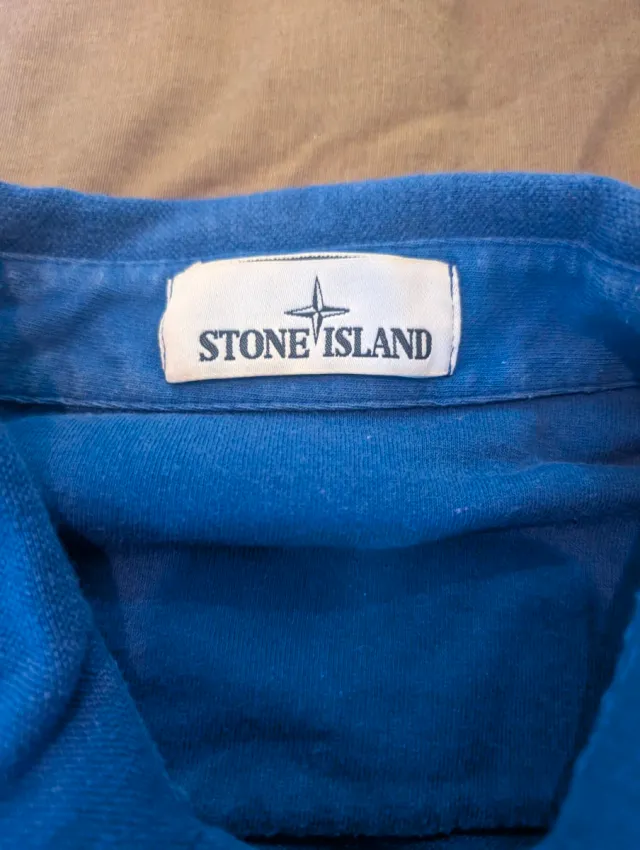 Polo Stone Island Azul Original