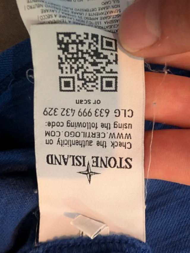 Polo Stone Island Azul Original