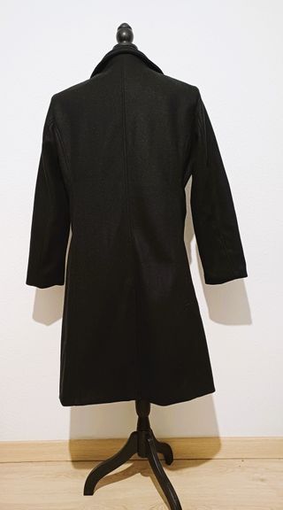 Abrigo Hombre Largo Entallado Cuello Muesca