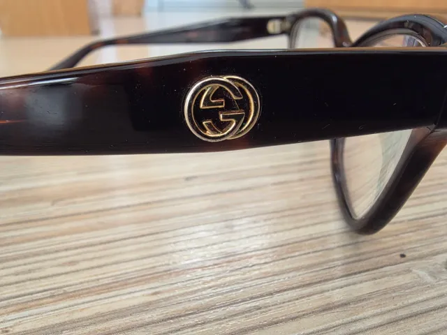 Montura de gafas Gucci tortuga