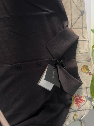 Massimo Dutti Studio, Camiseta Negra Hombre, L/M