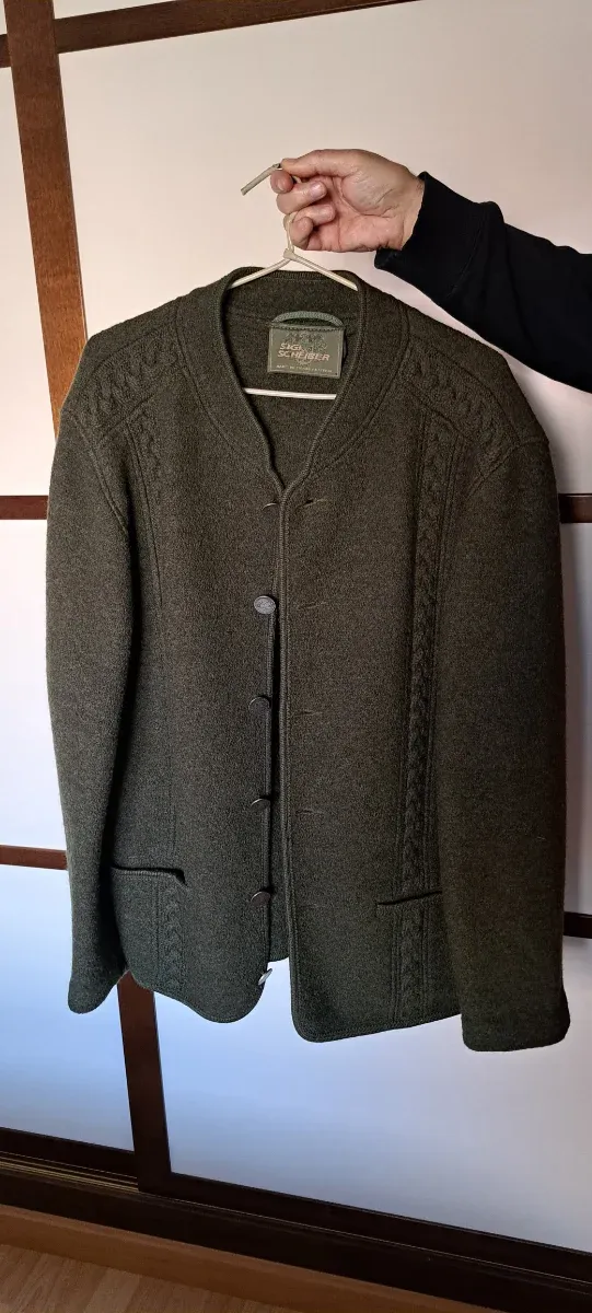 Chaqueta austriaca pura Lana Virgen Hombre Talla54