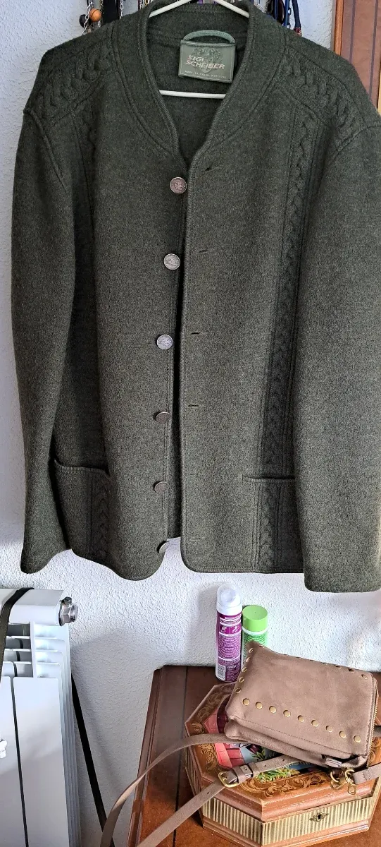 Chaqueta austriaca pura Lana Virgen Hombre Talla54