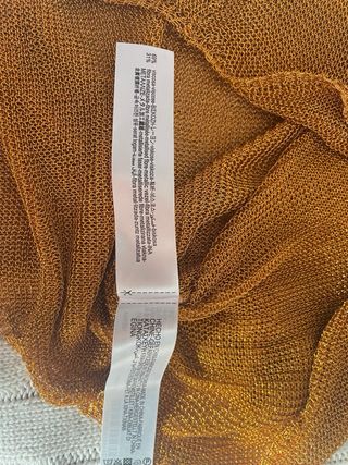 Blusa brillante cobriza