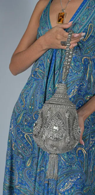 Bolso joya fiesta plata