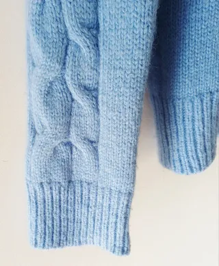 Jersey Naf Naf azul ochos talla M