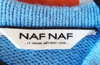 Jersey Naf Naf azul ochos talla M