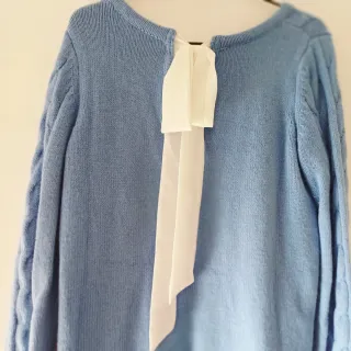 Jersey Naf Naf azul ochos talla M