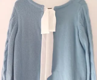 Jersey Naf Naf azul ochos talla M