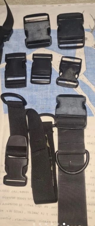 Hebillas,Anillas, piezas jacket .bcd buceo