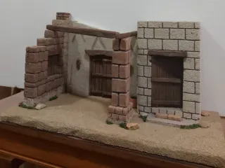 Casa nacimiento figuras hasta 15cmt.