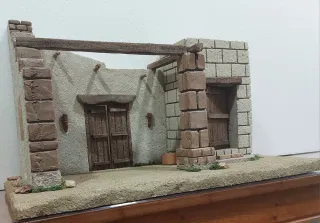 Casa nacimiento figuras hasta 15cmt.