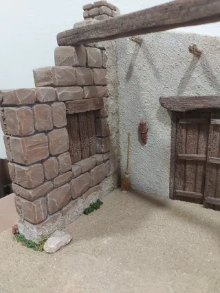 Casa nacimiento figuras hasta 15cmt.