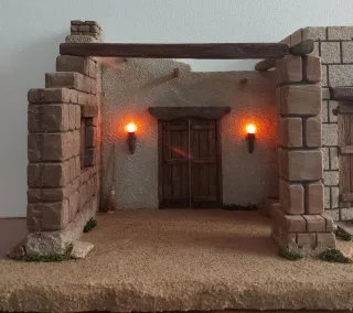 Casa nacimiento figuras hasta 15cmt.