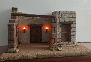 Casa nacimiento figuras hasta 15cmt.