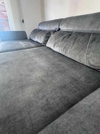 Sofá 3 plazas 3m extensible gris verdoso