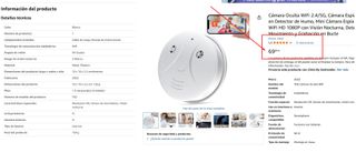 Cámara Espía Detector Humo 2.4 & 5G