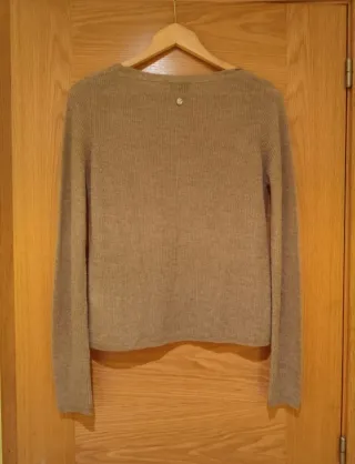 Jersey Desigual punto fino caqui talla M