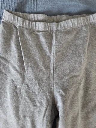 Pantalones grises de algodón