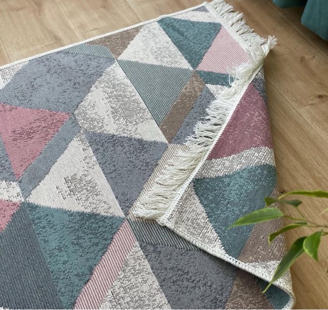 Tappeto Geometria Cotone 80x150 cm