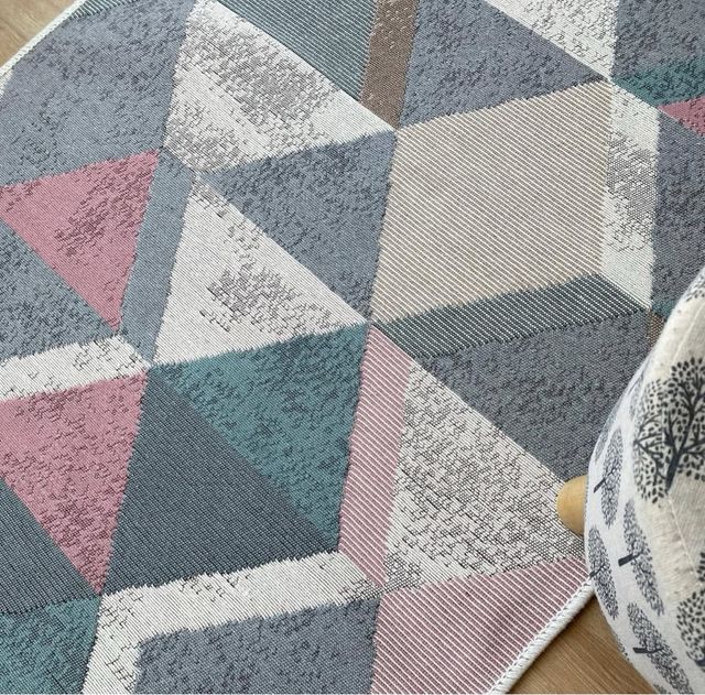 Tappeto Geometria Cotone 80x150 cm