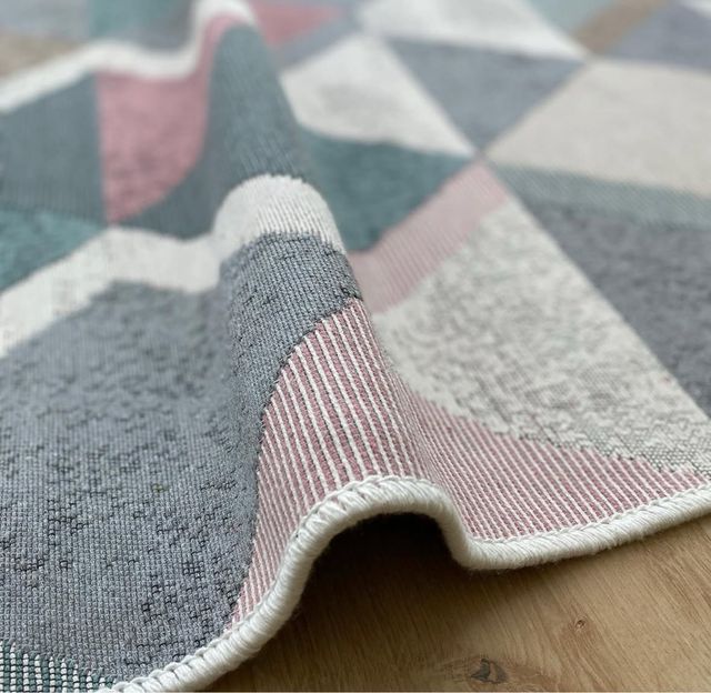 Tappeto Geometria Cotone 80x150 cm