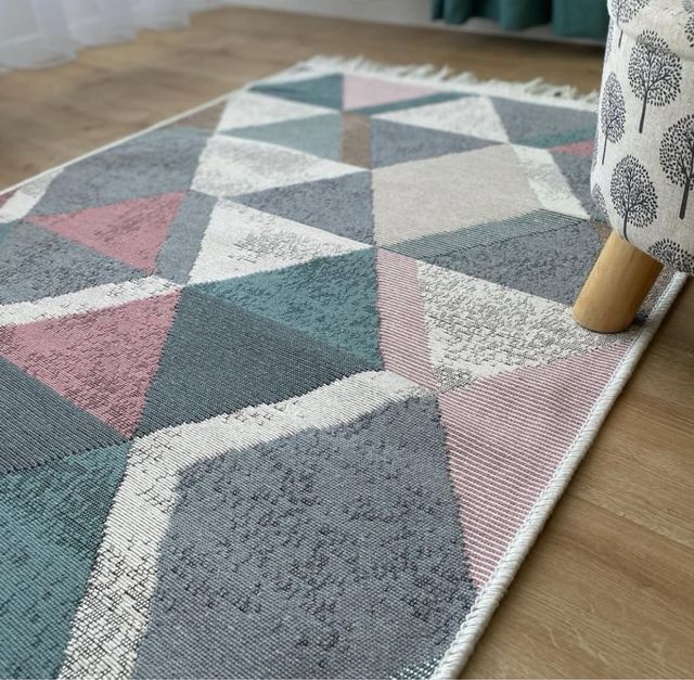 Tappeto Geometria Cotone 80x150 cm