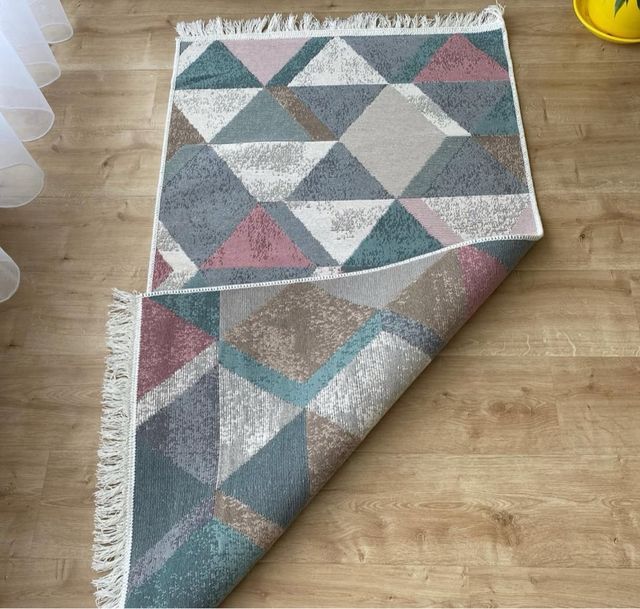 Tappeto Geometria Cotone 80x150 cm