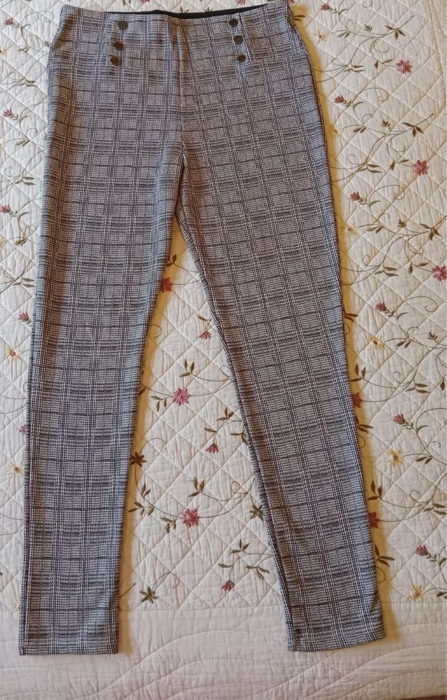 Pantalón cuadros gris mujer Easy Wear