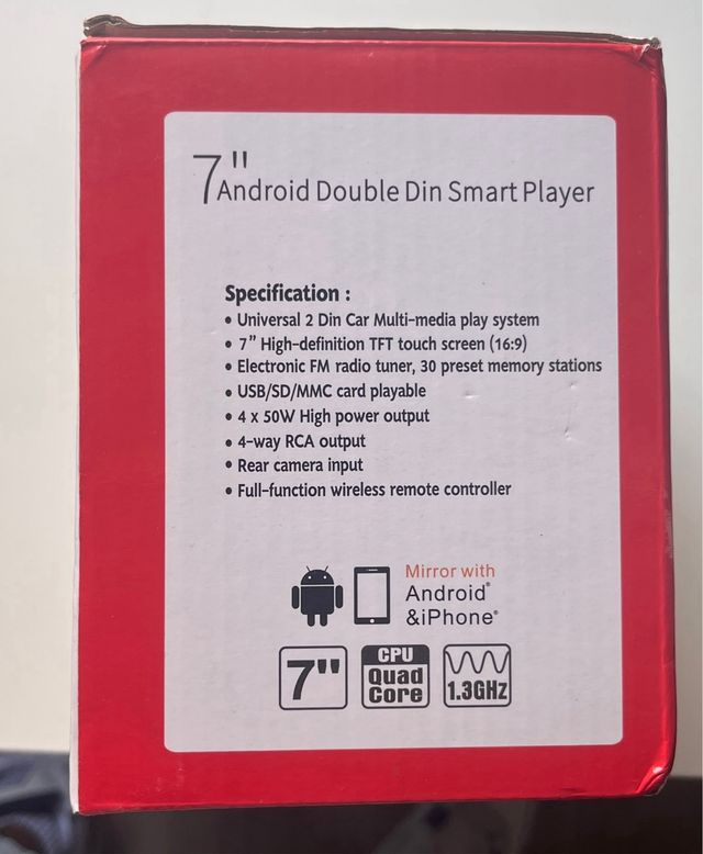 Radio Android 2DIN 7 pulgadas Carplay Universal