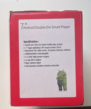 Radio Android 2DIN 7 pulgadas Carplay Universal