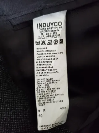 Americana gris talla 60