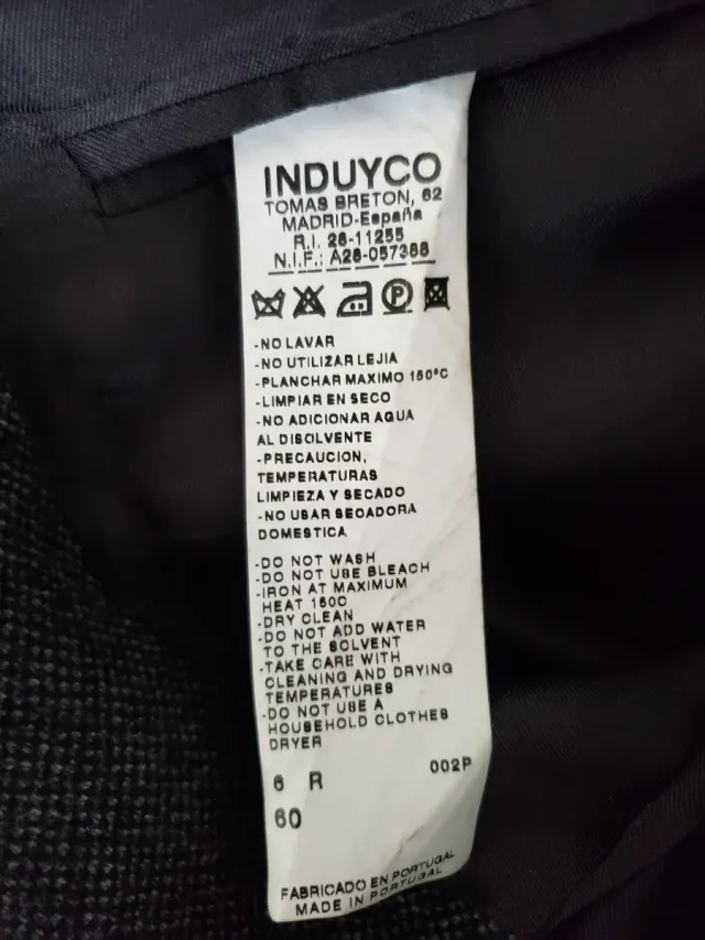 Americana gris talla 60