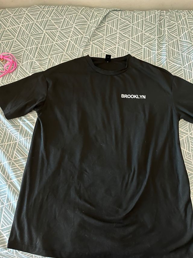 Camiseta oversize negra Shein