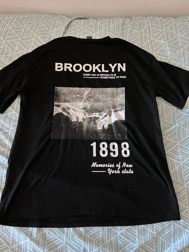 Camiseta oversize negra Shein