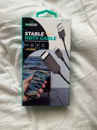 Cable HDTV para iPhone (Lightning a HDMI + USB)