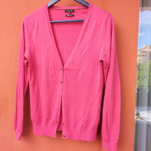 Cárdigan Massimo Dutti Rosa Talla L