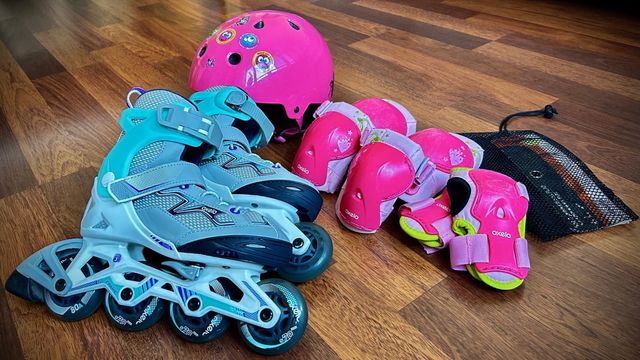 Patines Oxelo Niños Talla Ajustable + Protecciones