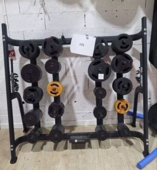 Lote 167 discos de pesas (401kg) con soporte 810€