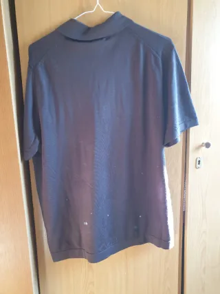 Camiseta Massimo Dutti Gris Talla M, Hombre