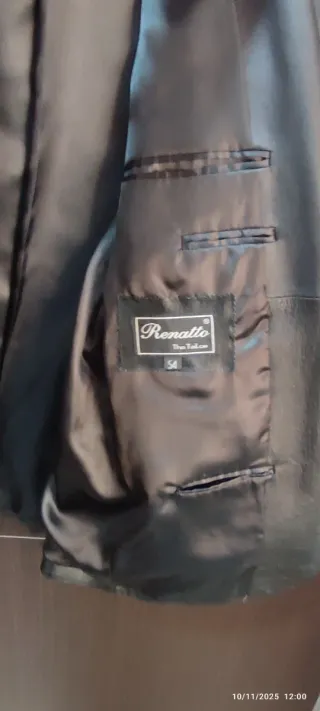 Chaqueta de piel Renatto Negra Talla 54