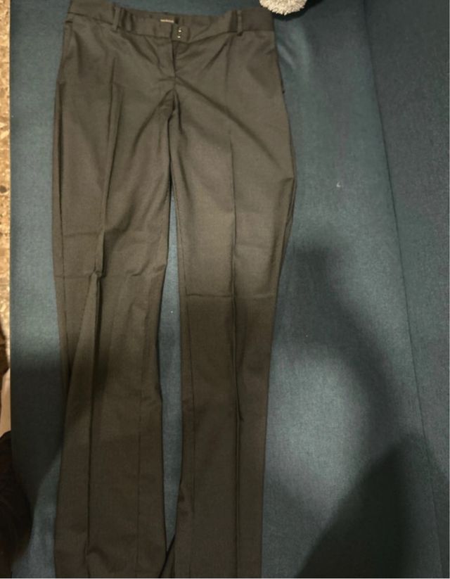Pantalones de traje grises