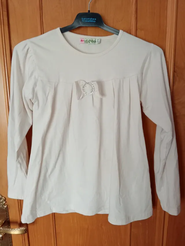 Camiseta manga larga isped beige
